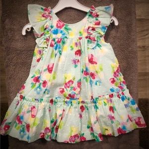 NWT. Little girls floral print dress made by Mayoral. Sizes: 12months & 18months